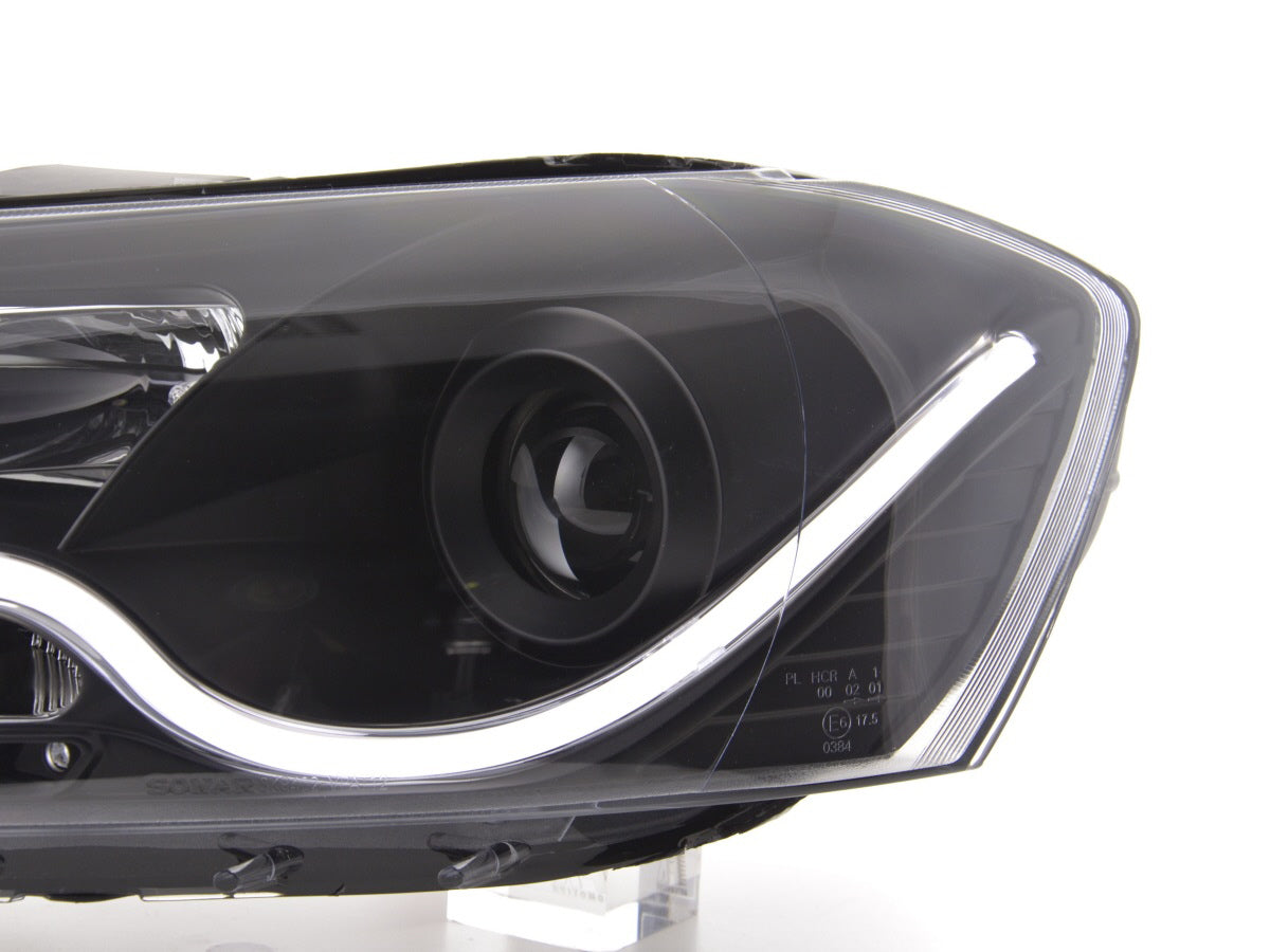 Scheinwerfer Set Daylight LED TFL-Optik VW Passat B7 3C 10- schwarz Scheinwerfer Set Daylight LED TFL-Optik VW Passat B7 3C 10- schwarz
